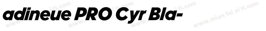 adineue PRO Cyr Bla字体转换